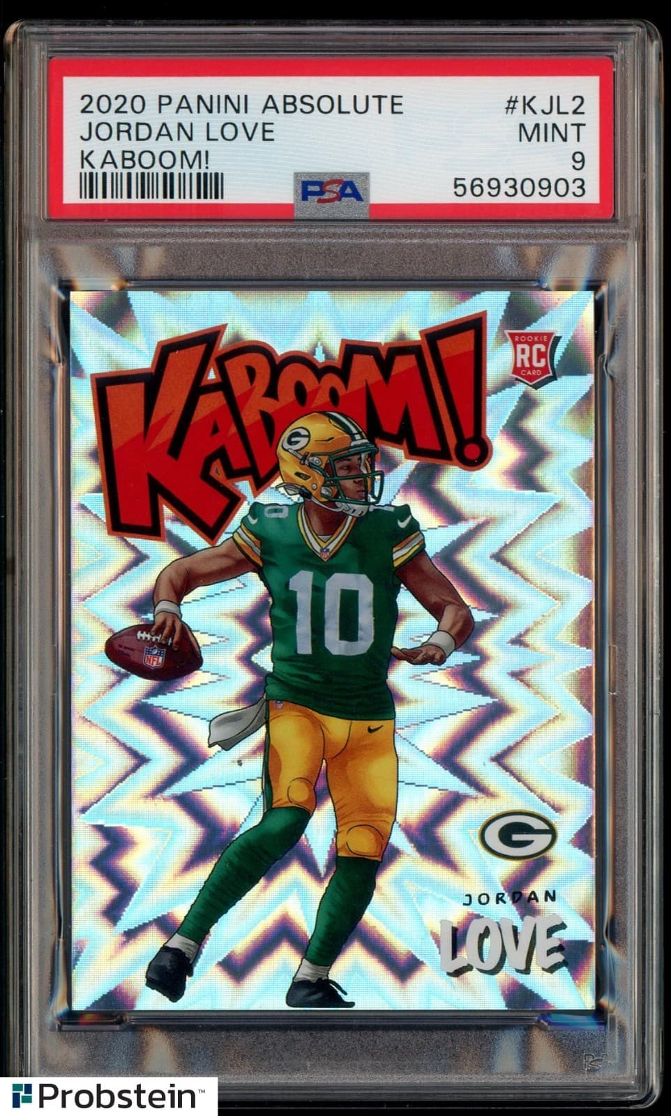 2020 Panini Absolute KABOOM! #KJL2 Jordan Love RC Rookie SSP CASE HIT PSA 9