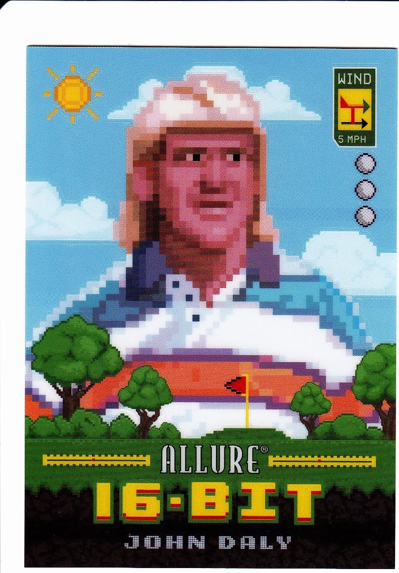 JOHN DALY 2026 UPPER DECK ALLURE GOLF 16 BIT RARE CASE HIT!!!