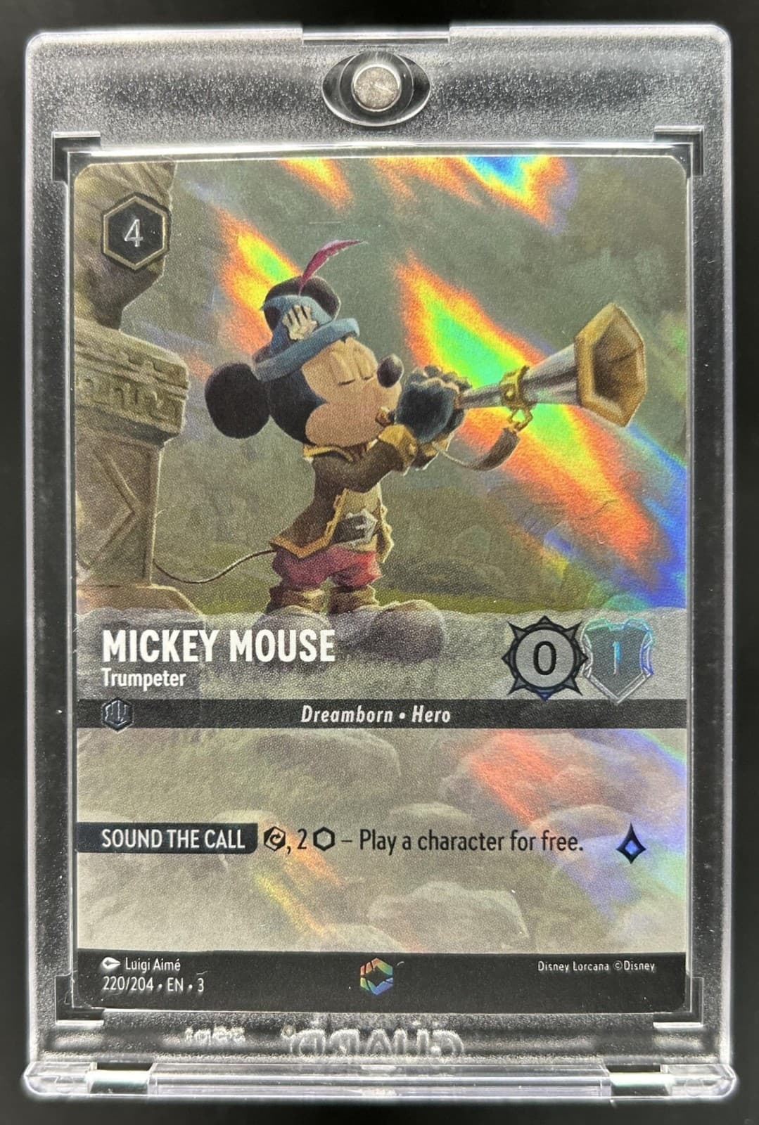 2024 Disney Lorcana Mickey Mouse Trumpeter Enchanted #220/204