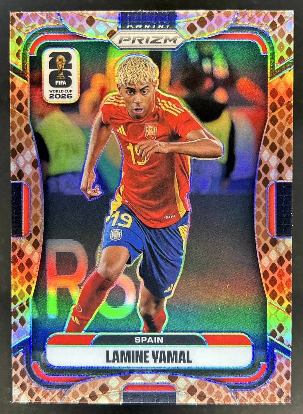 2026 Panini Prizm World Cup Lamine Yamal Rattlesnake #70 Spain