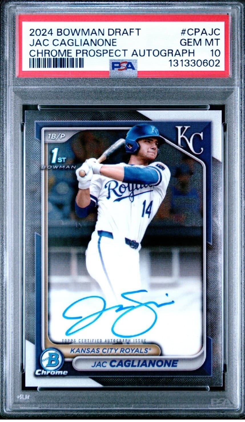 2024 Bowman Chrome Jac Caglianone 1st Bowman Auto #CPA-JC - PSA 10 GEM MT