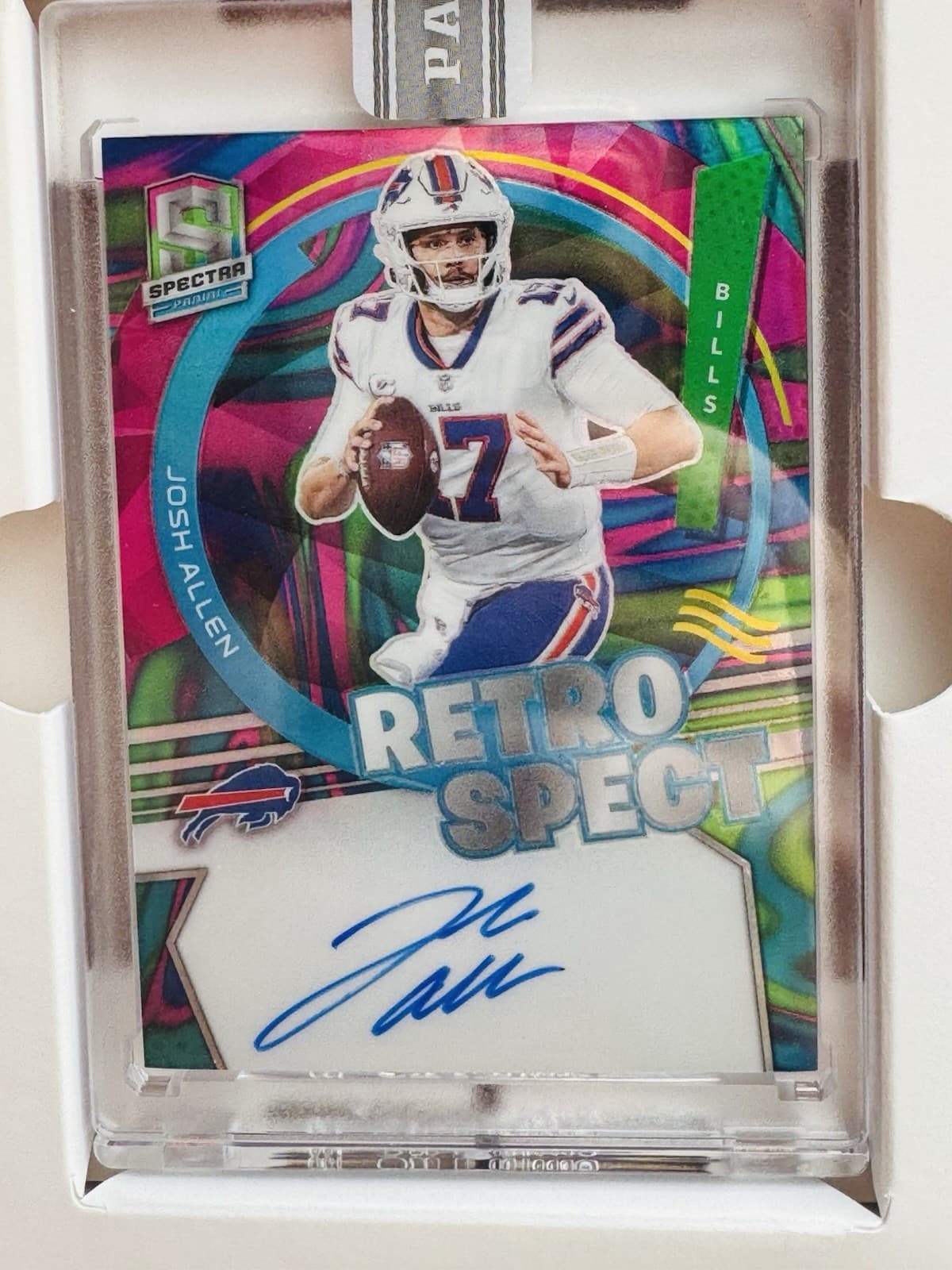 2022 Josh Allen 1/1 Panini Retro Spect 🔥 White Box Pristine Auto! 🔥