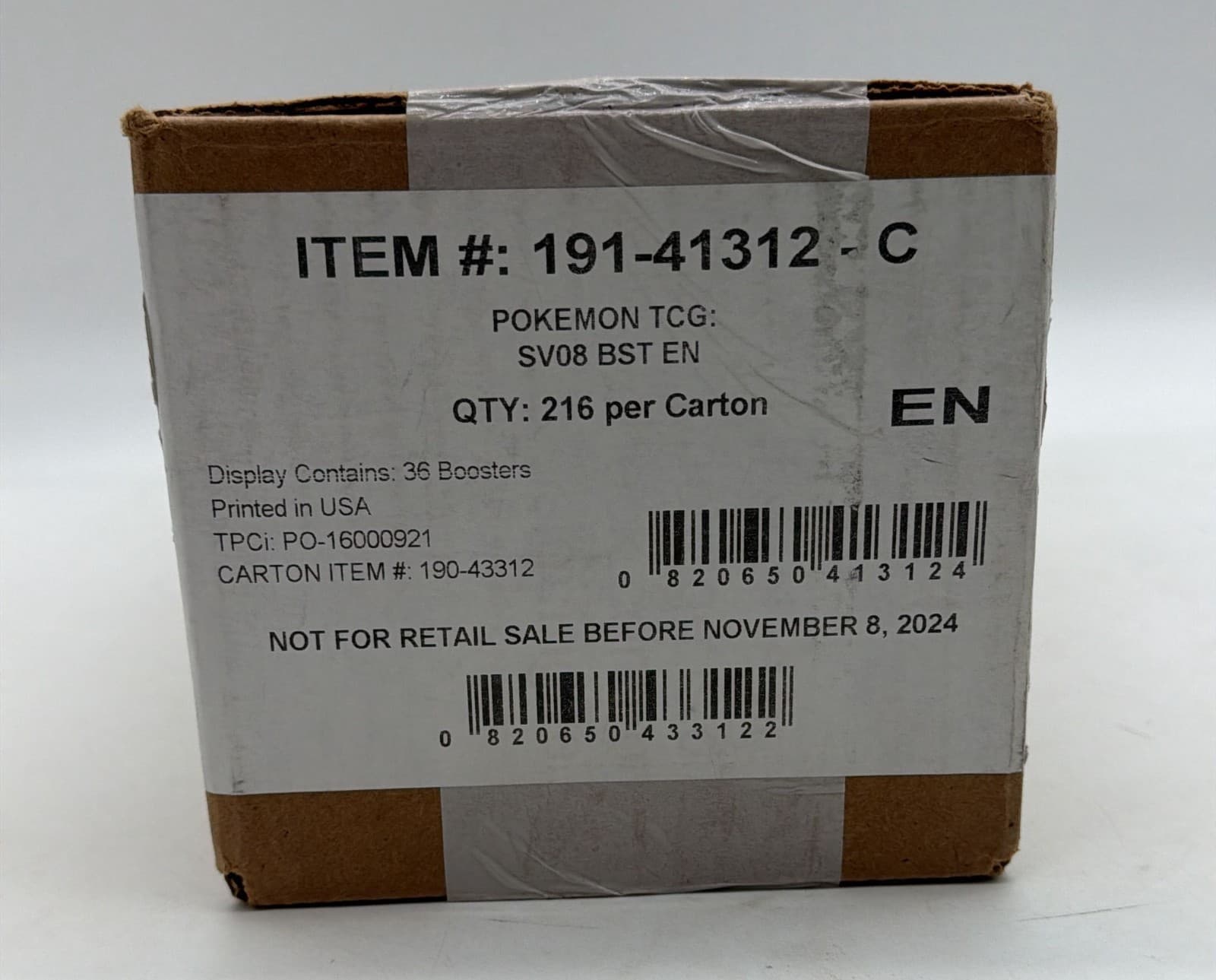 Pokemon TCG Surging Sparks Booster Box Case SEALED SV08