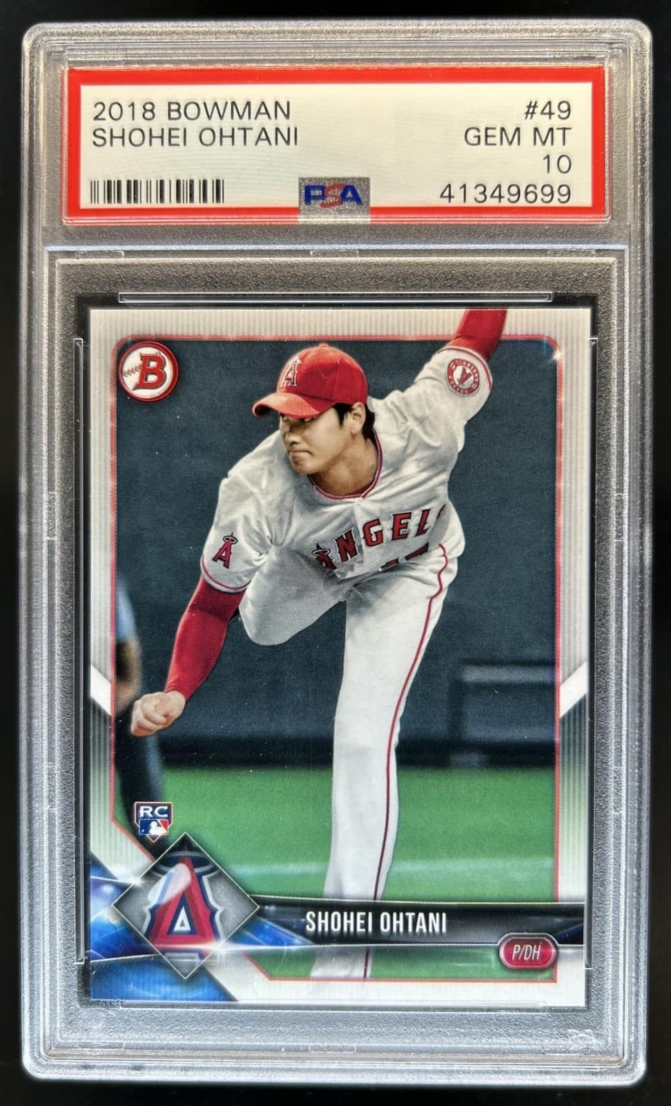 2018 Bowman Shohei Ohtani RC Rookie #49 Angels PSA 10 GEM MINT