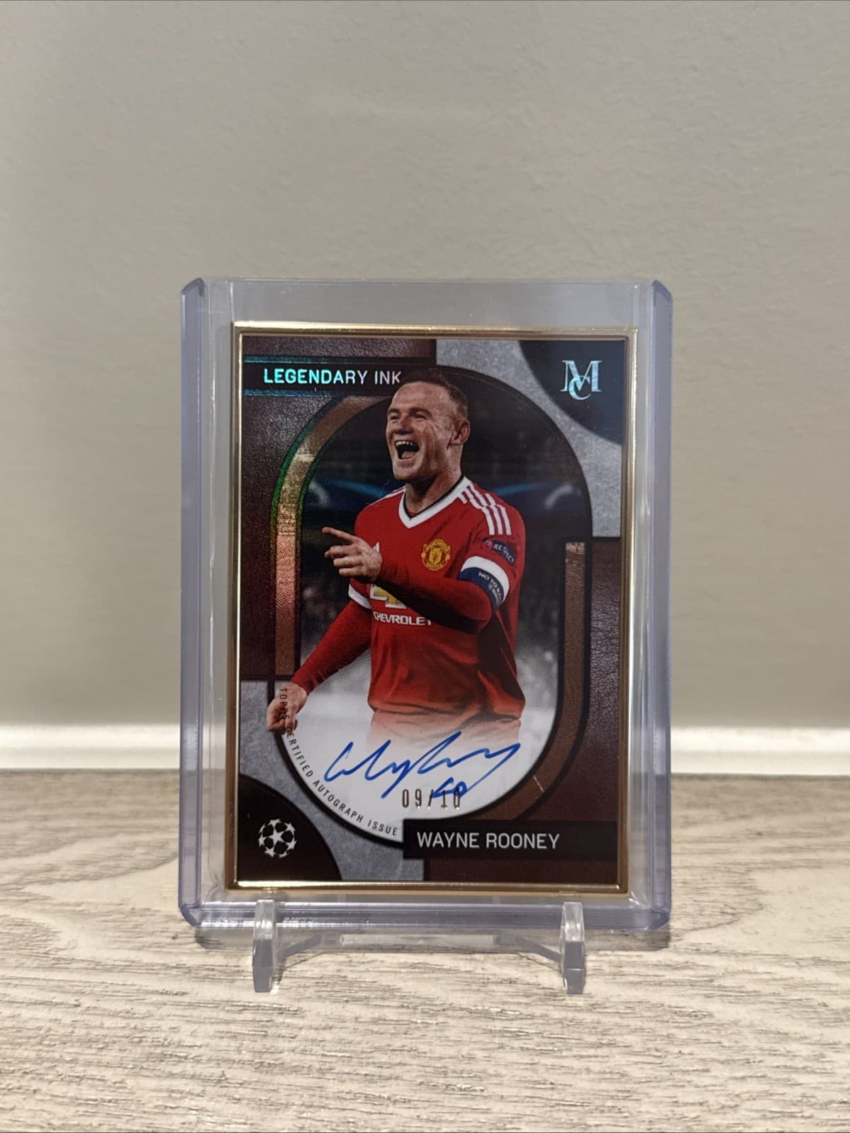 2026 Topps Museum Man U Wayne Rooney Gold Frame Legendary Ink On Card Auto/10 🔥