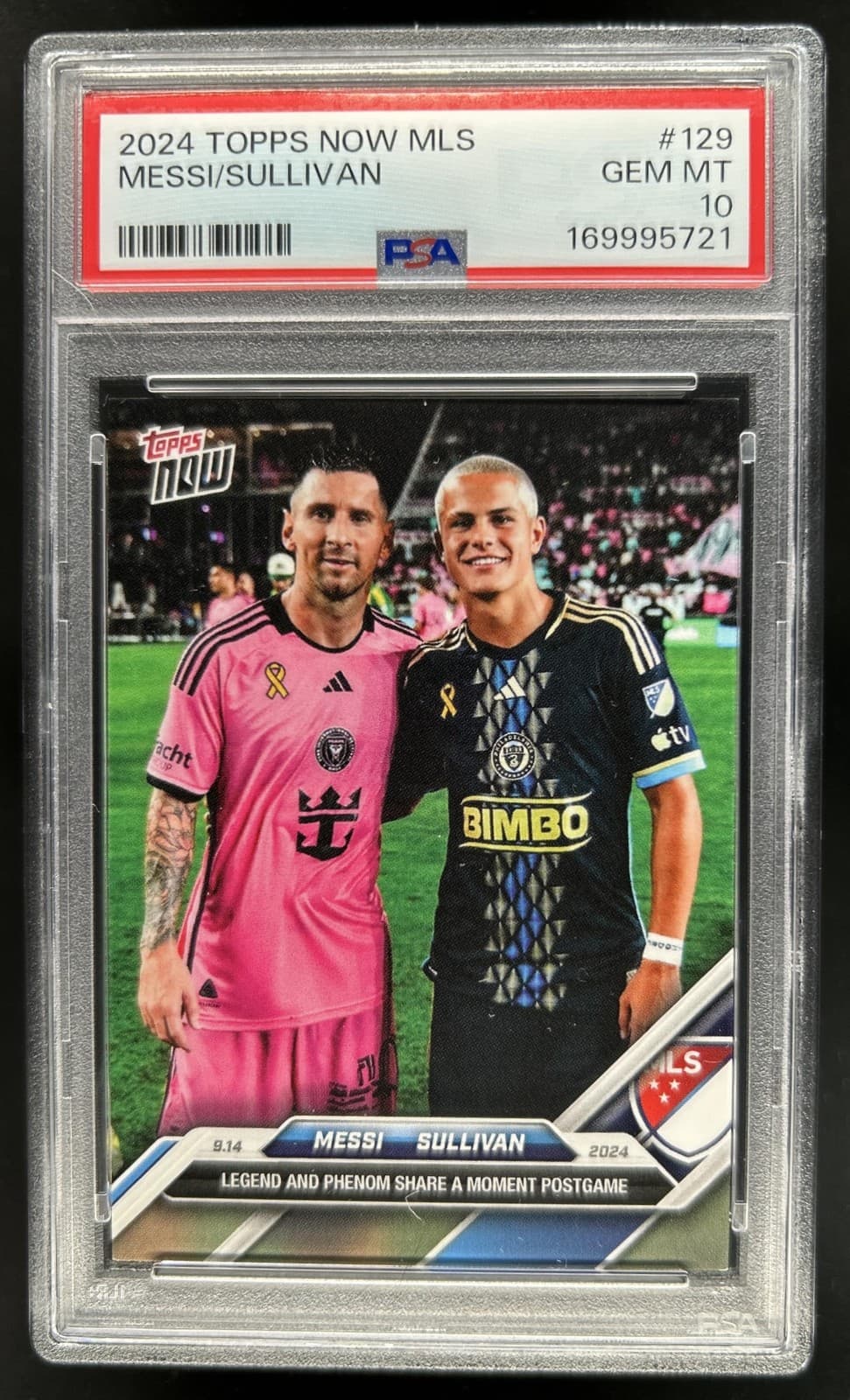 2024 Topps Now MLS Lionel Messi Cavan Sullivan #129 PSA 10 GEM MINT (21)
