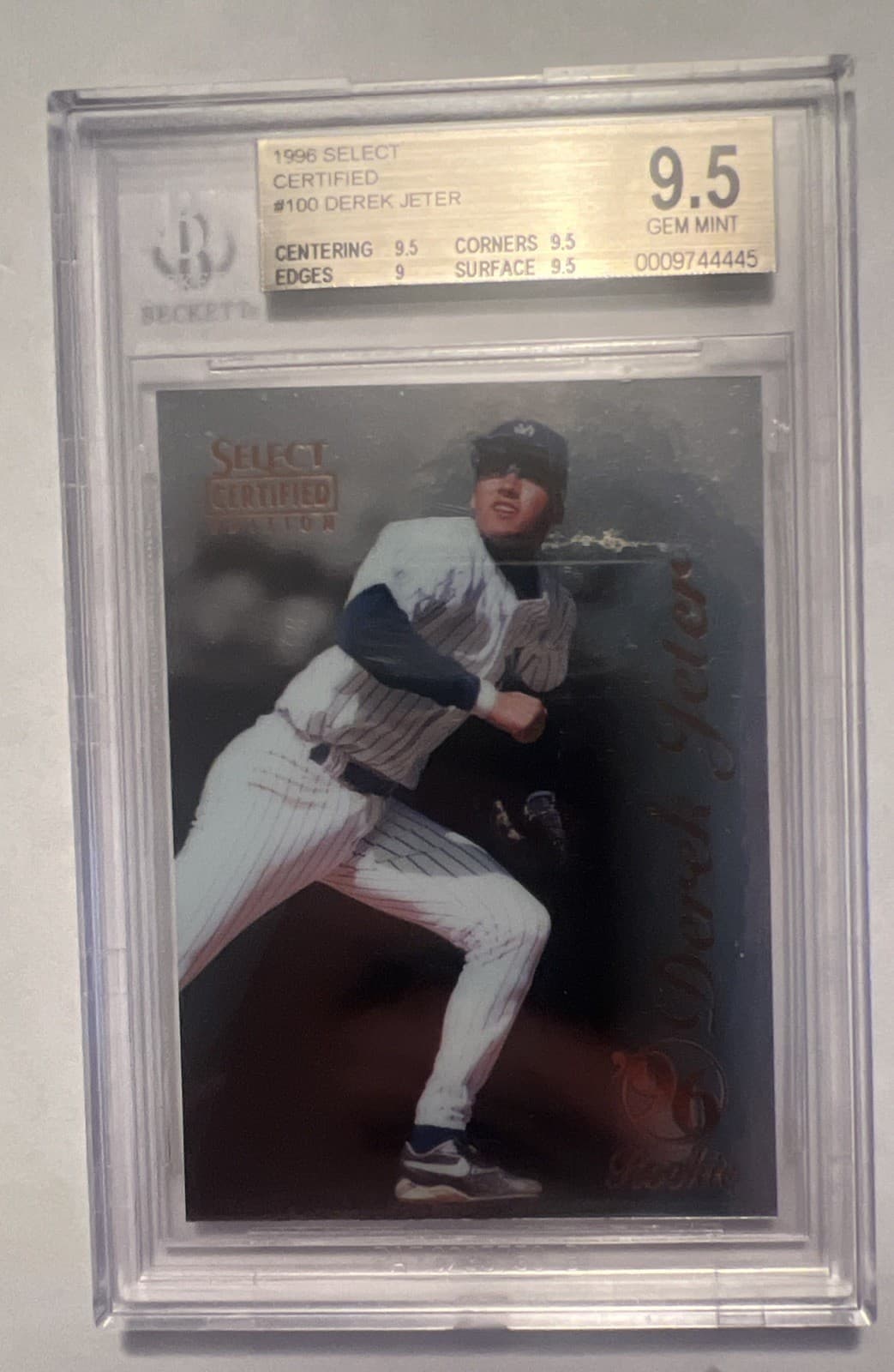 1996 Select Certified Edition - Derek Jeter #100 BGS 9.5 Rookie