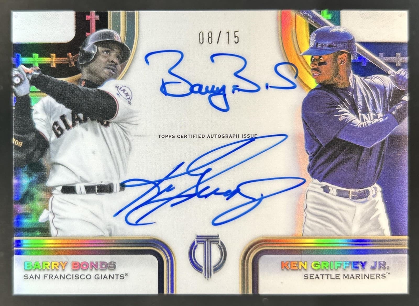 2026 Topps Tribute Ken Griffey Jr. Barry Bonds Tandem Dual Auto #/15 #TTDA-BG