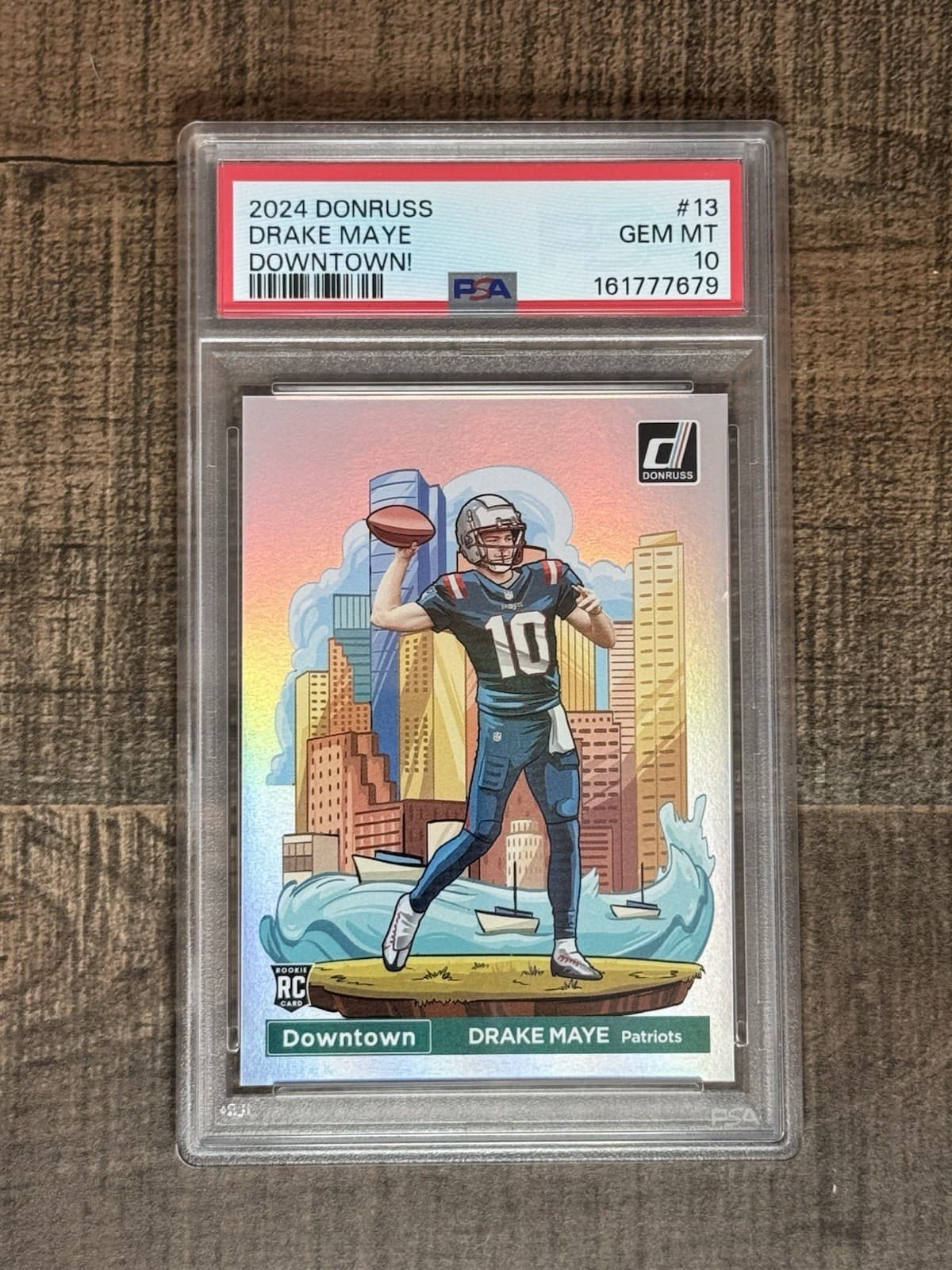2024 donruss drake maye RC downtown psa 10
