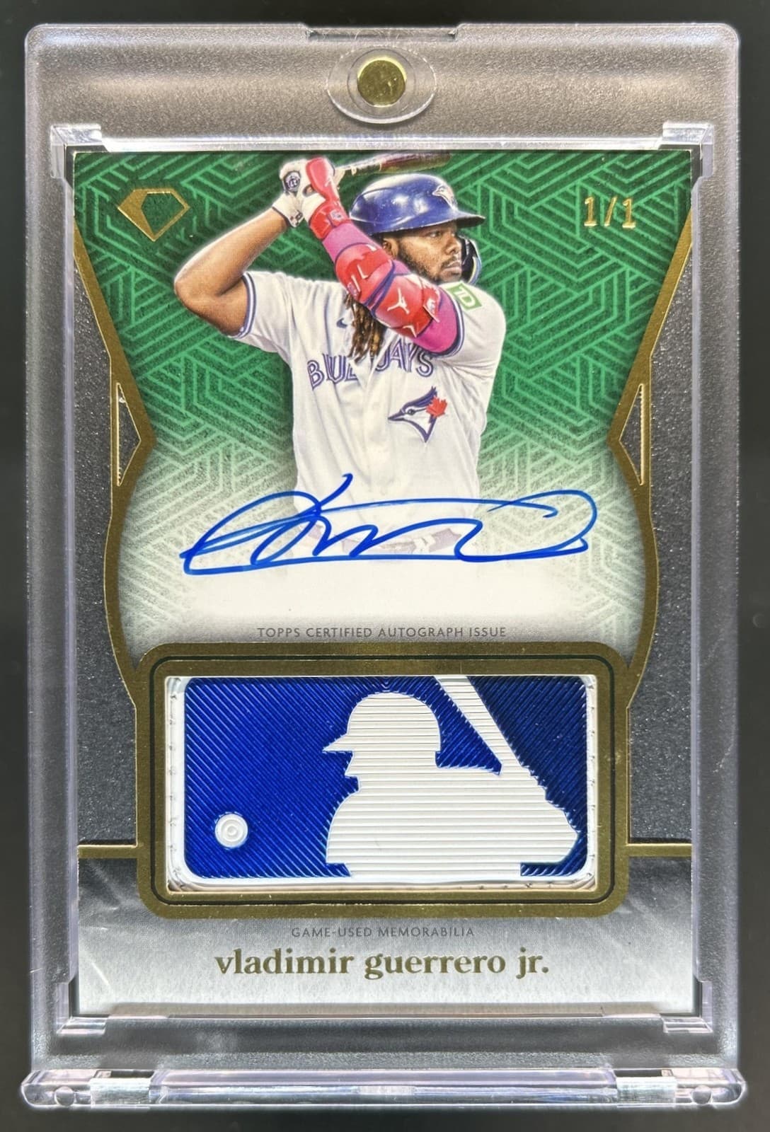 2024 Diamond Icons Vladimir Guerrero Jr. Auto Silhouetted Batter Logo Patch #1/1