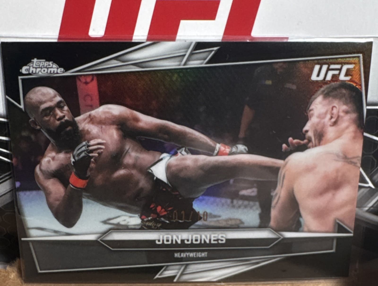 Topps 2026 Chrome UFC MMA Jon Jones Serial Numbered #36 01/10 Print Run 10