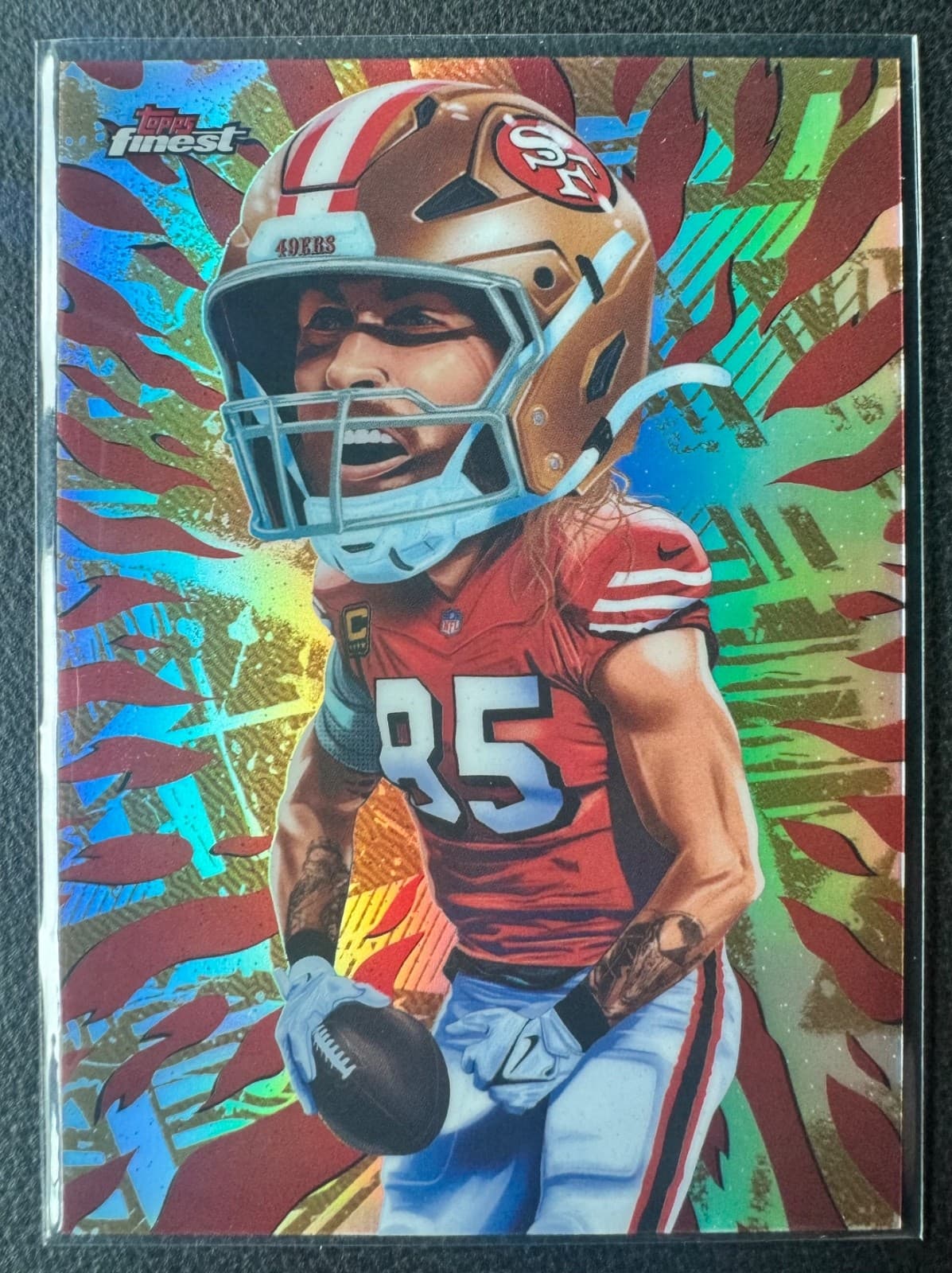 2025 Topps Finest George Kittle Headliner SSP VERY RARE! San Francisco 49ers!