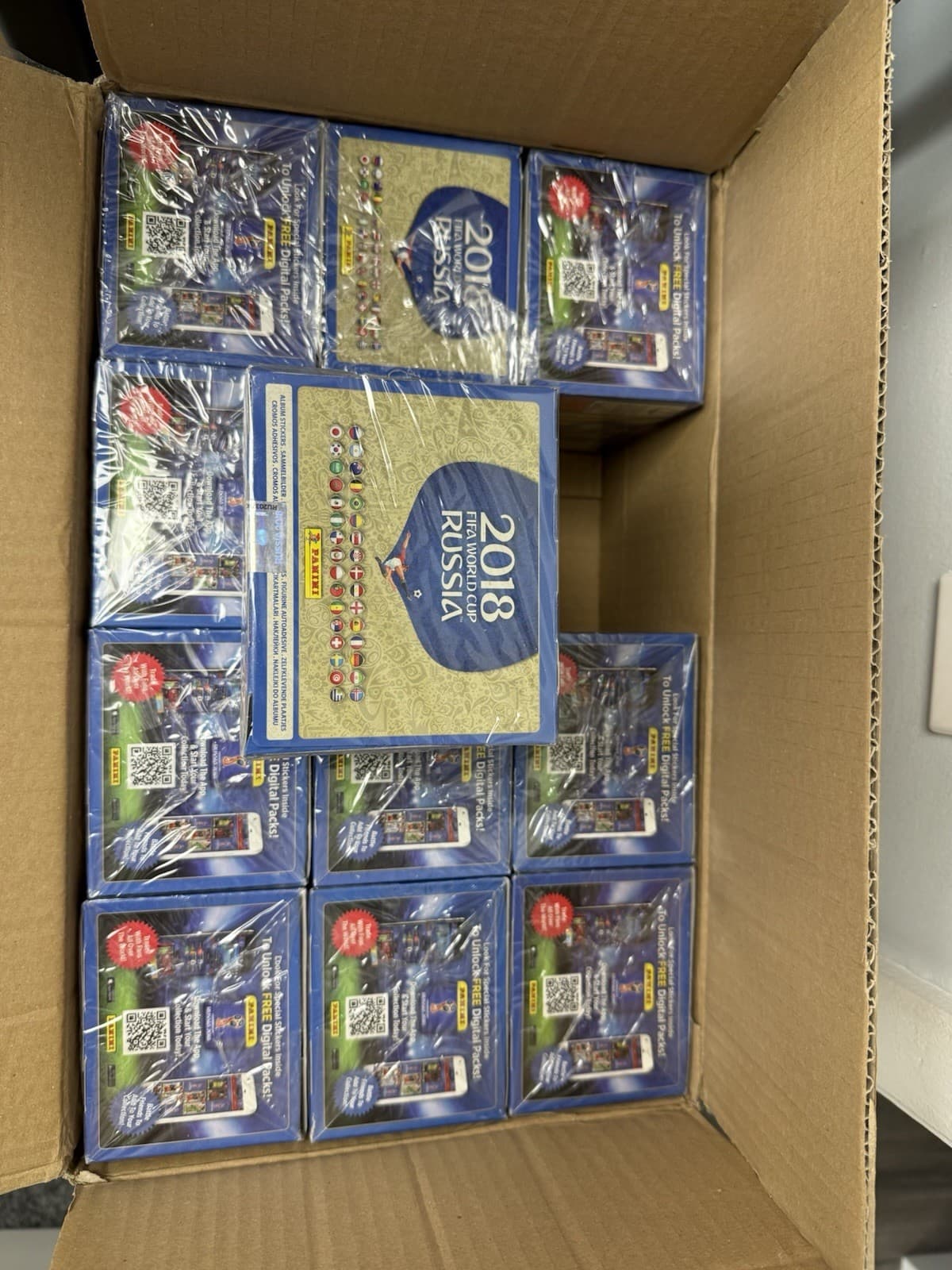 2018 PANINI WORLD CUP SOCCER STICKERS - 100 PACK BOX Sealed CASE FRESH MBAPPE RC