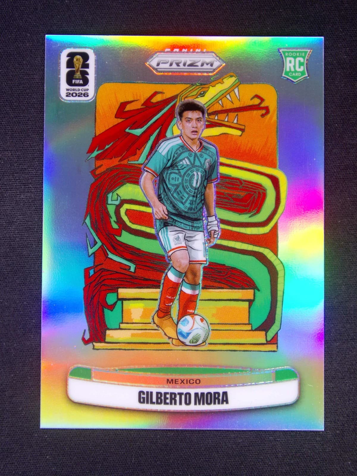 2025-26 Panini Prizm FIFA World Cup Gilberto Mora #11 RC National Landmarks SSP