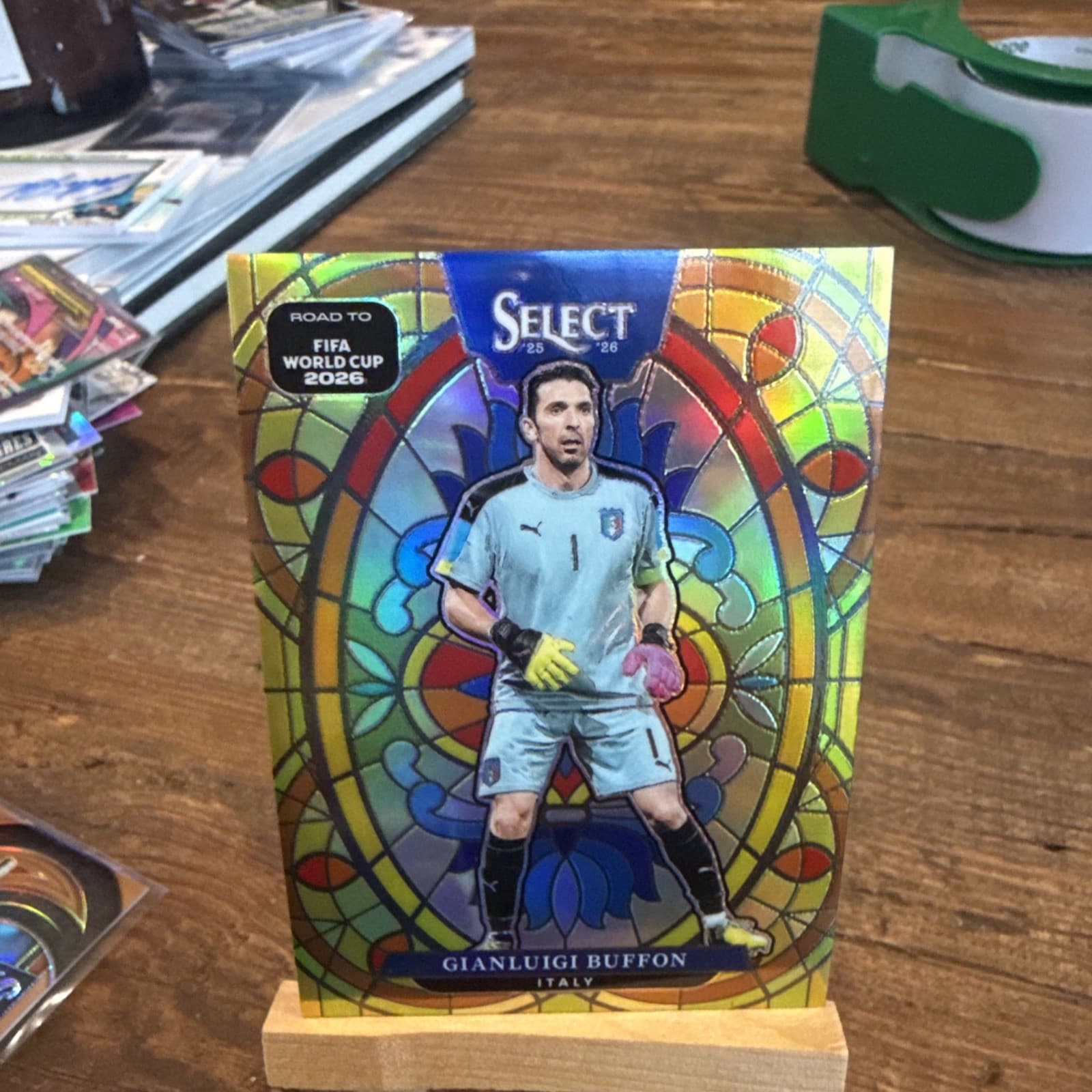 2025-26 Panini Select FIGA World Cup GIANLUIGI BUFFON Stained Glass SSP CASE HIT