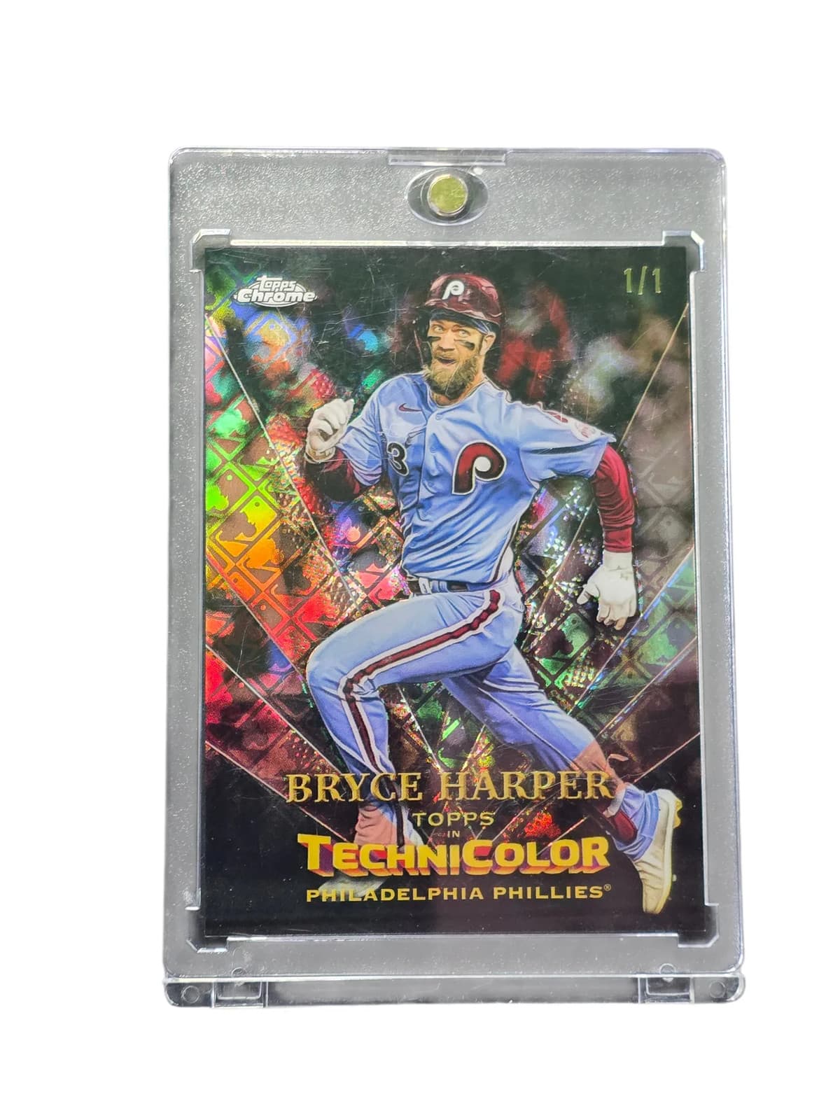 2022 Topps Chrome Technicolor Bryce Harper #TT-24 1/1