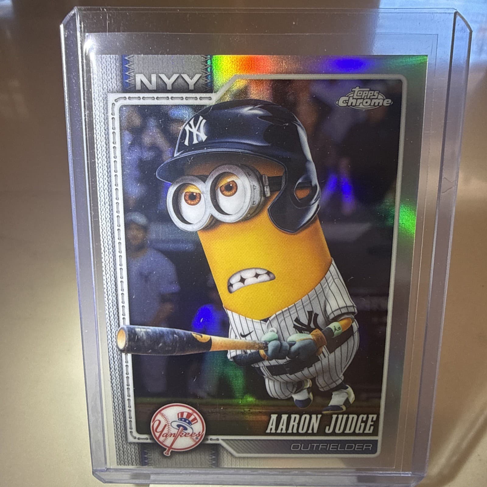 2026 Topps Chrome MLB Minions Refractor Aaron Judge #100 SSP NY Yankees MVP 
