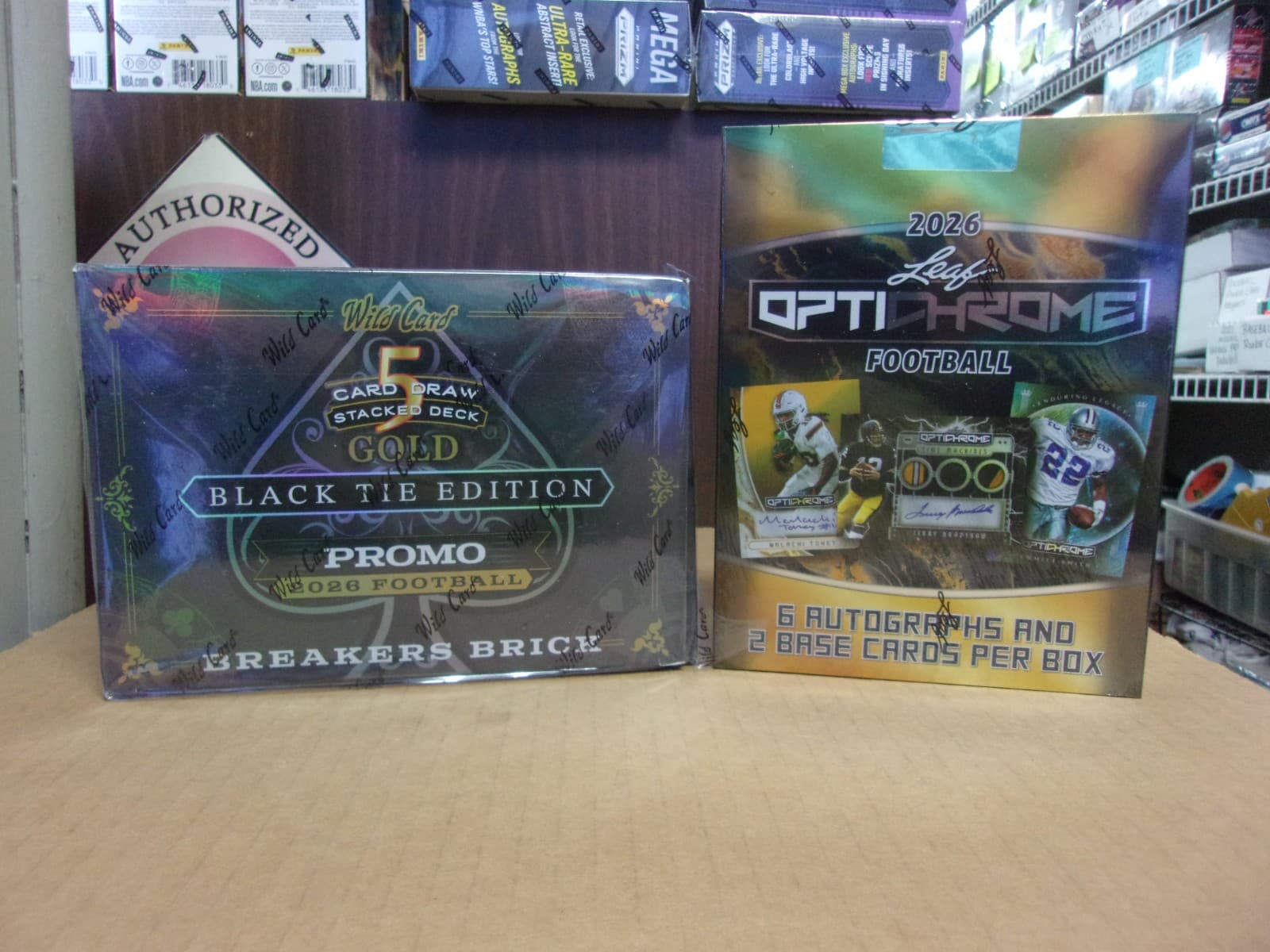 2026 WILD CARD BLACK TIE BREAKERS BRICK HOBBY + LEAF OPTICHROME HOBBY FOOTBALL