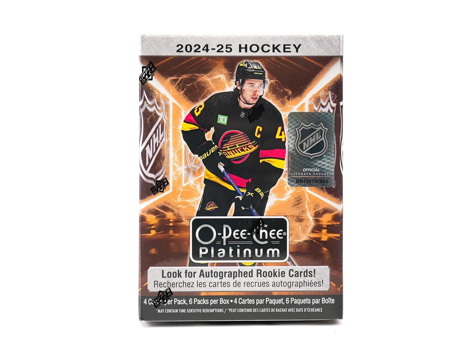 2024/25 Upper Deck O-Pee-Chee Platinum Hockey 6-Pack Blaster Box