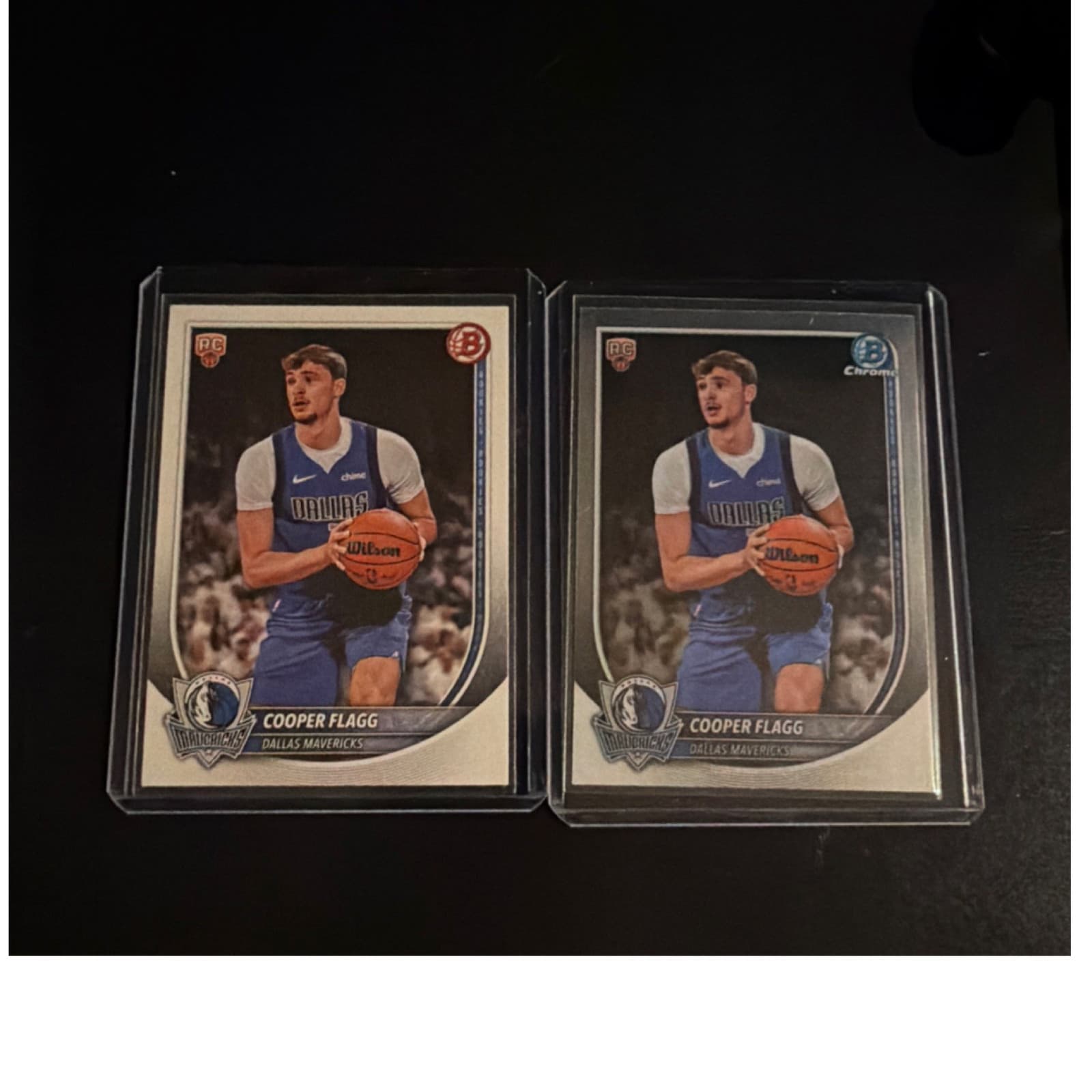 Topps Cooper Flagg Dallas Mavericks Rookie Bowman & Chrome Basketball Cards Lot