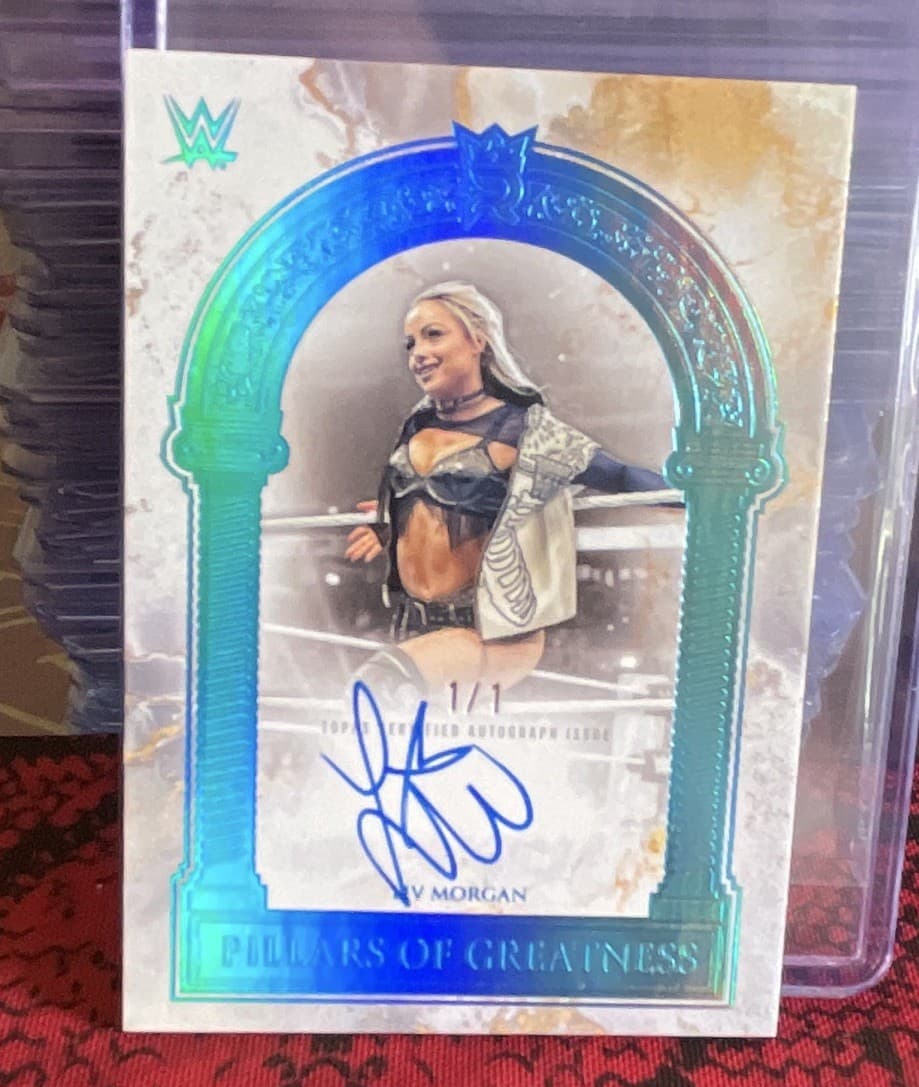 Liv Morgan Auto Signed 1/1 2025 Topps Royalty WWE #1/1 GRAIL Insert Trading Card