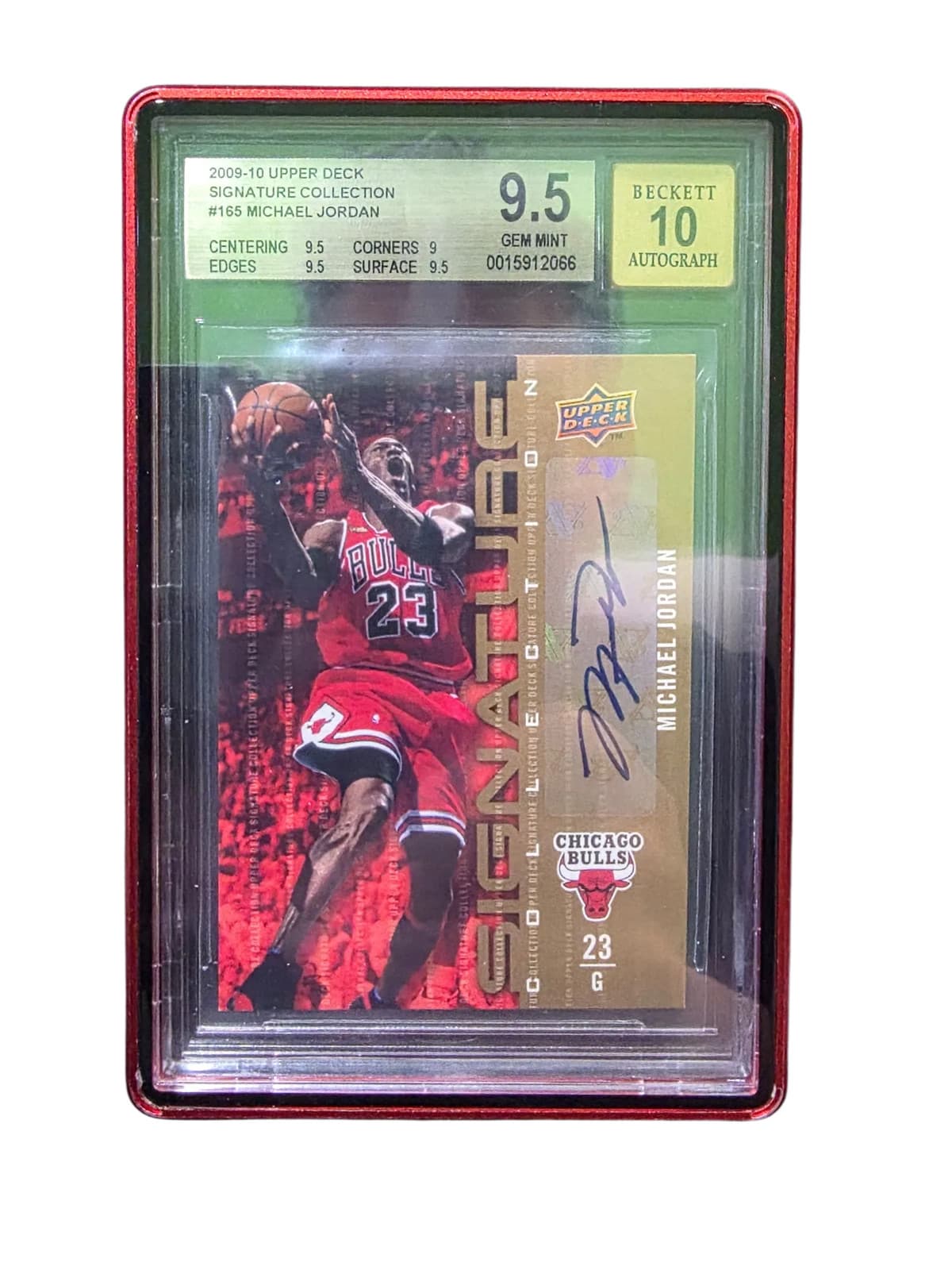 2009 Upper Deck Signature Collection Michael Jordan #165 BGS 9.5 Auto 10