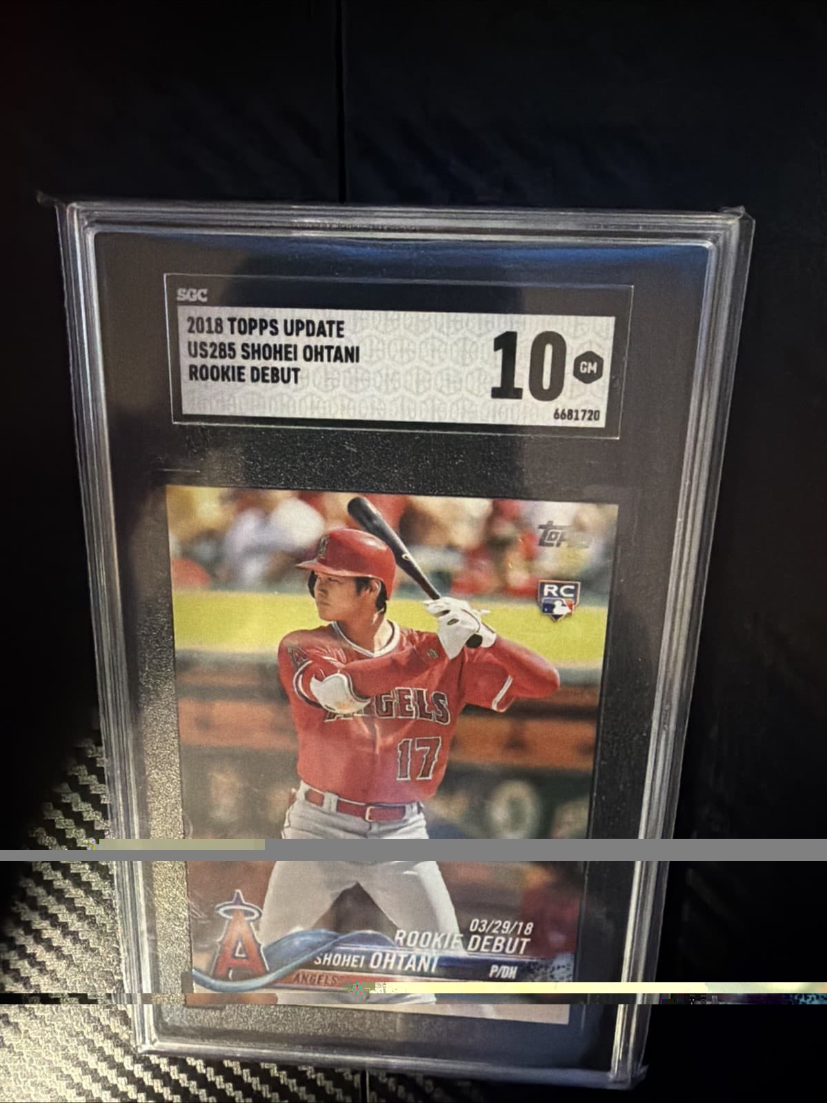 2018 Topps Update Series - Rookie Debut Shohei Ohtani #US285 (RC) SGC 10