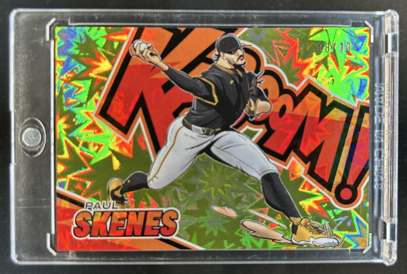 2026 Panini Donruss Elite Paul Skenes Kaboom! Horizontal Gold #/10 Pirates