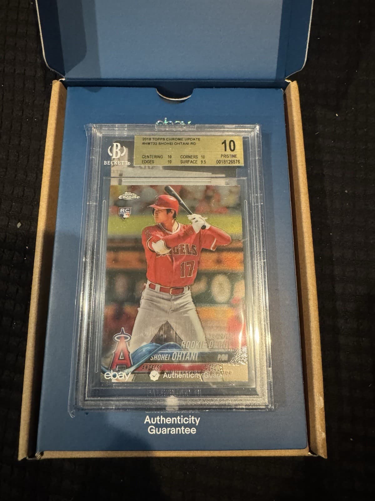 2018 Topps Chrome Update Rookie Debut #US285 Shohei Ohtani RC Pristine BGS 10