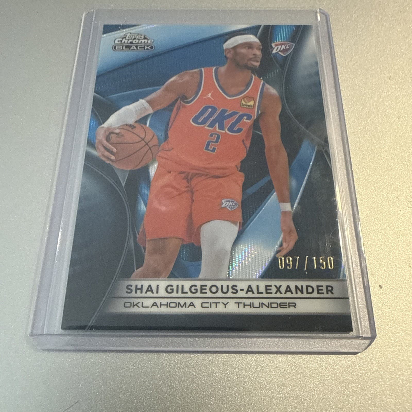 Topps Chrome Black Basketball 2025-26 Shai Gilgeous-Alexander OKC 097/150 Blue
