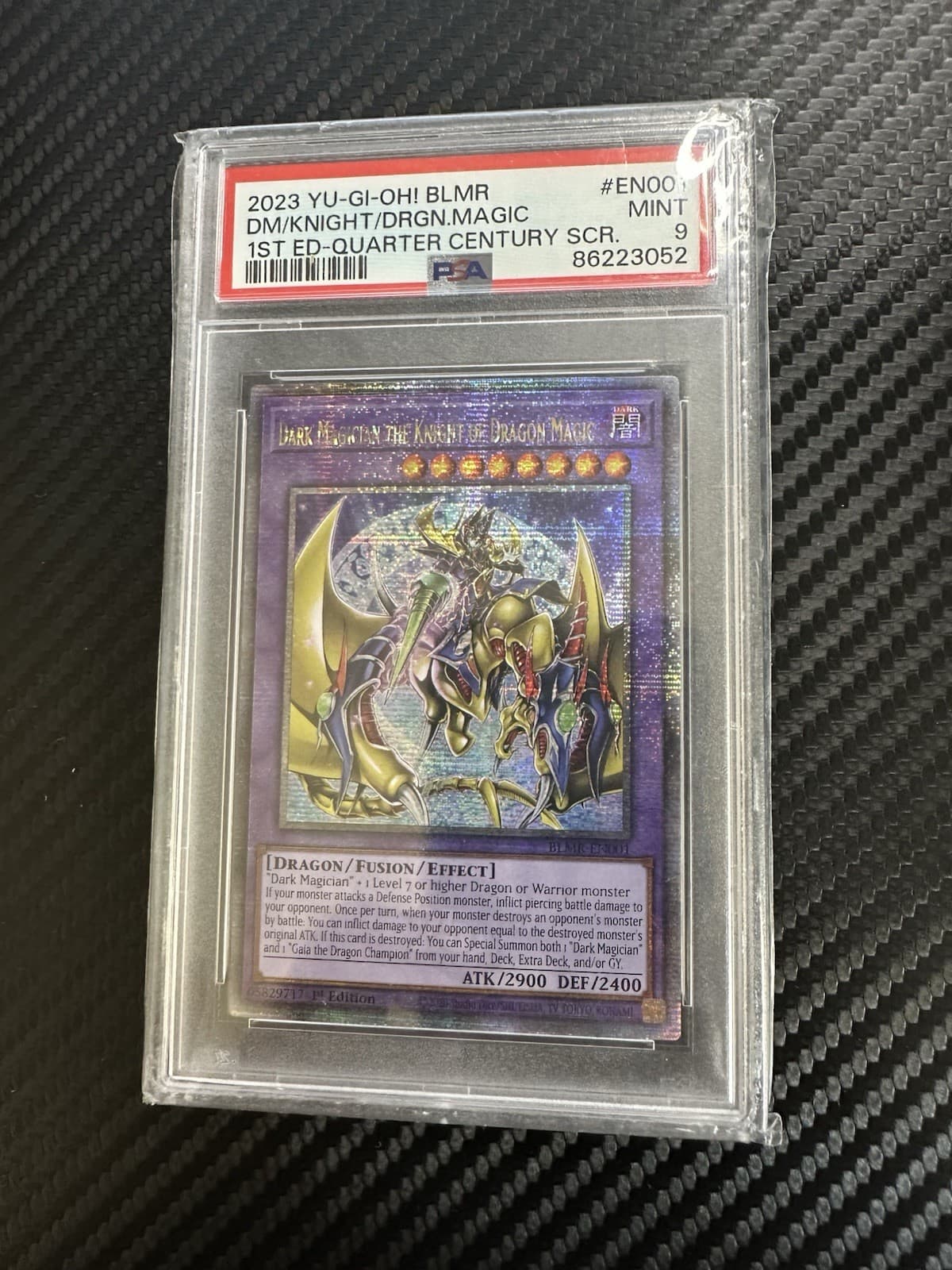 Konami Yu-Gi-Oh! Dark Magician Knight Dragon Magic BLMR-EN001 PSA 9 2023
