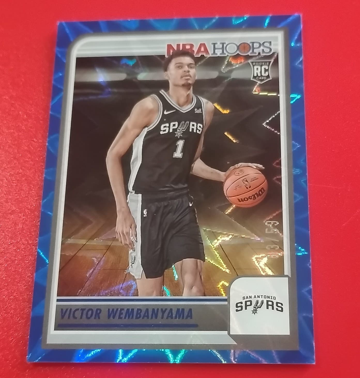 NBA Hoops Victor Wembanyama Spurs #277 Rookie Blue Explosion 03/59