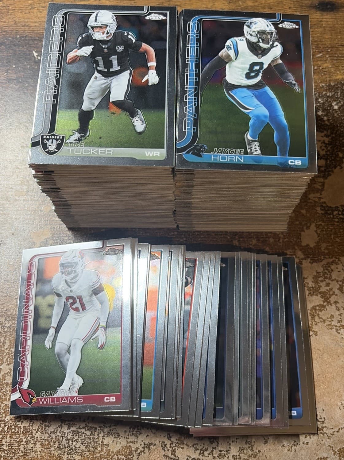 2025 Topps Chrome Football Base Vet Lot 248 Cards Total