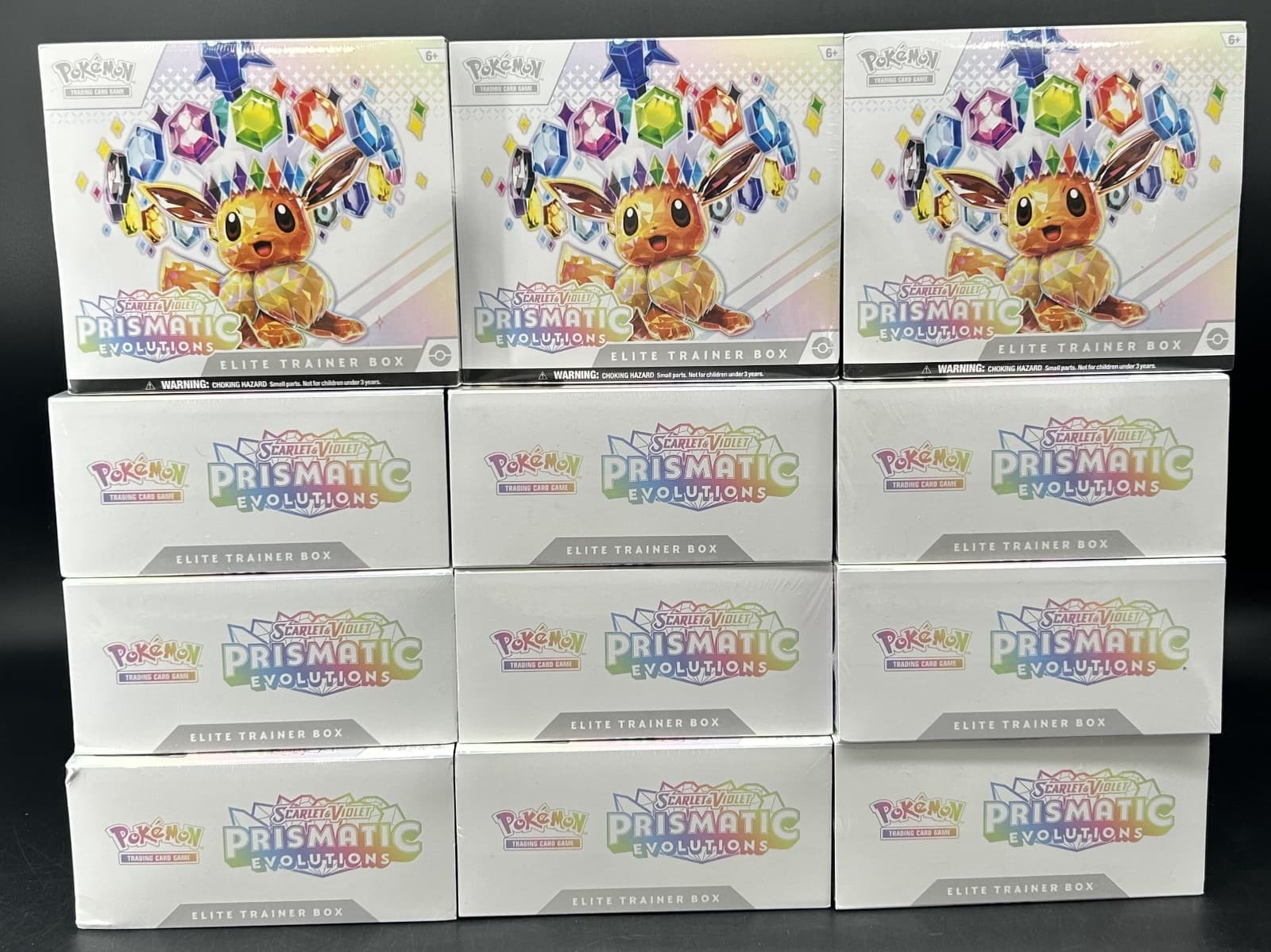 Lot of (12) Pokemon TCG Prismatic Evolutions Elite Trainer Boxes SEALED ETB