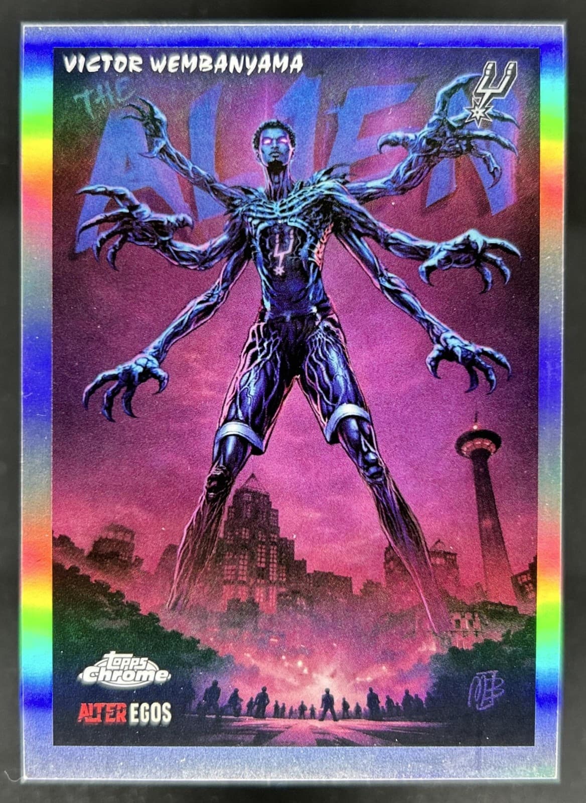 2025-26 Topps Chrome Update Victor Wembanyama Alter Egos SSP #AE-4 Spurs