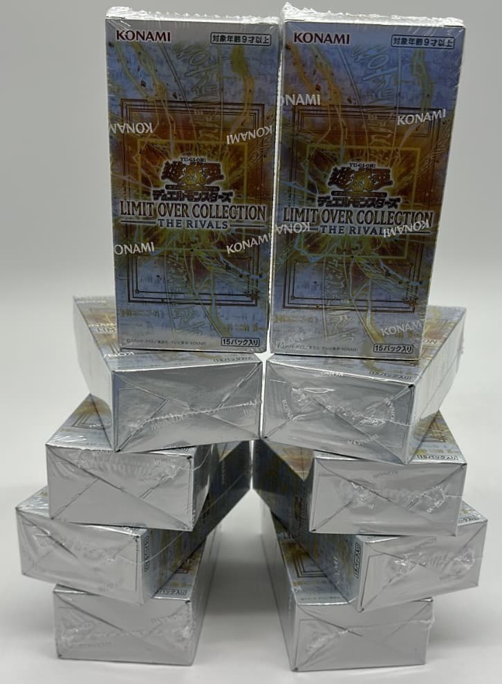 Lot of (10) Yu-Gi-Oh! TCG Japanese Limit Over Collection The Rivals Booster Box