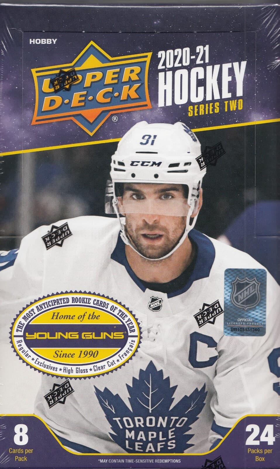2020-21 Upper Deck Series 2 NHL Hockey Hobby Box English Factory Sealed