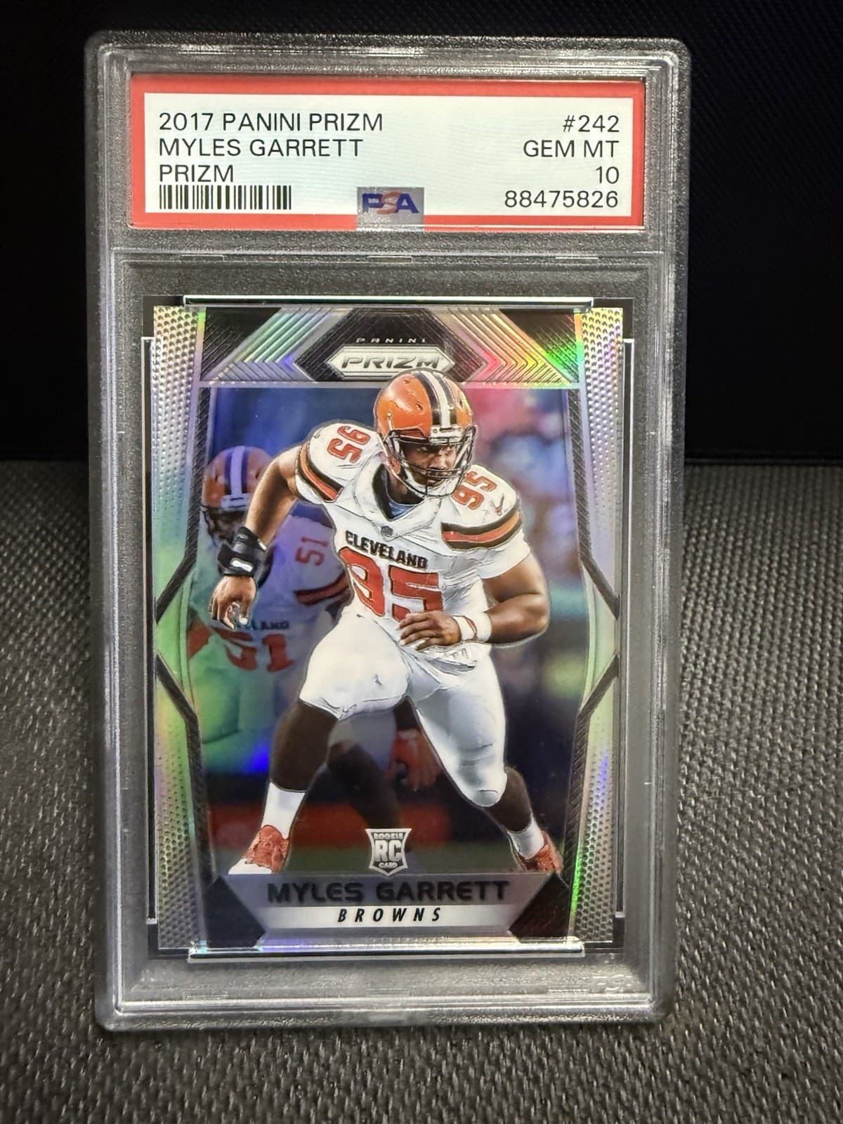 Panini 2017 Prizm Rookies Myles Garrett RC #242 PSA 10 Cleveland Browns