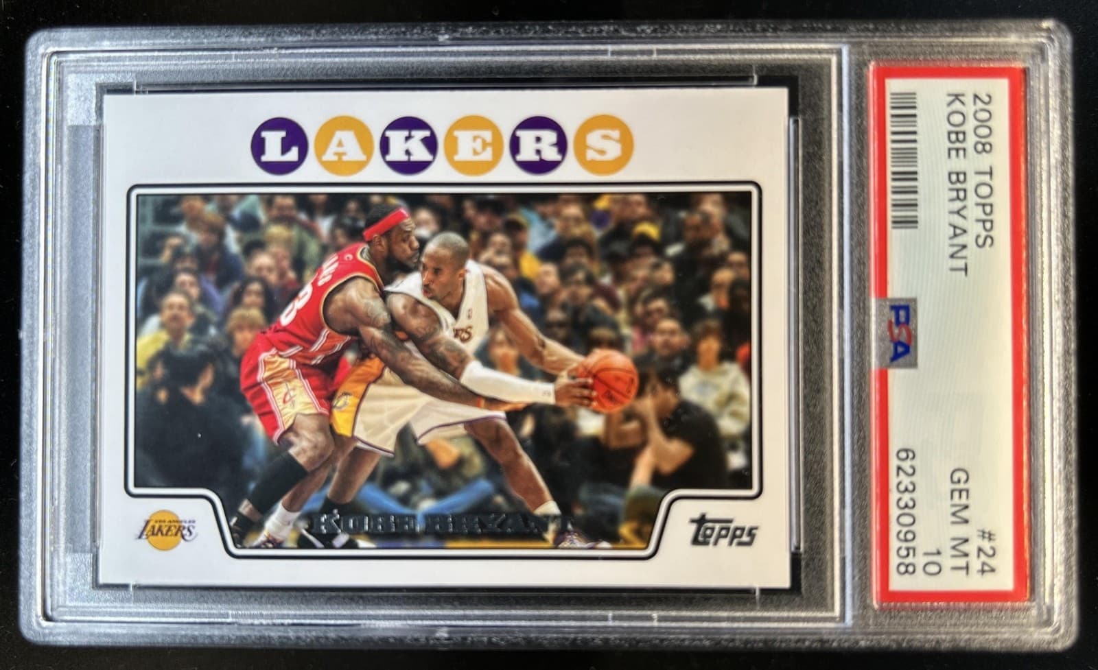 2008-09 Topps Kobe Bryant #24 Lakers PSA 10 GEM MINT
