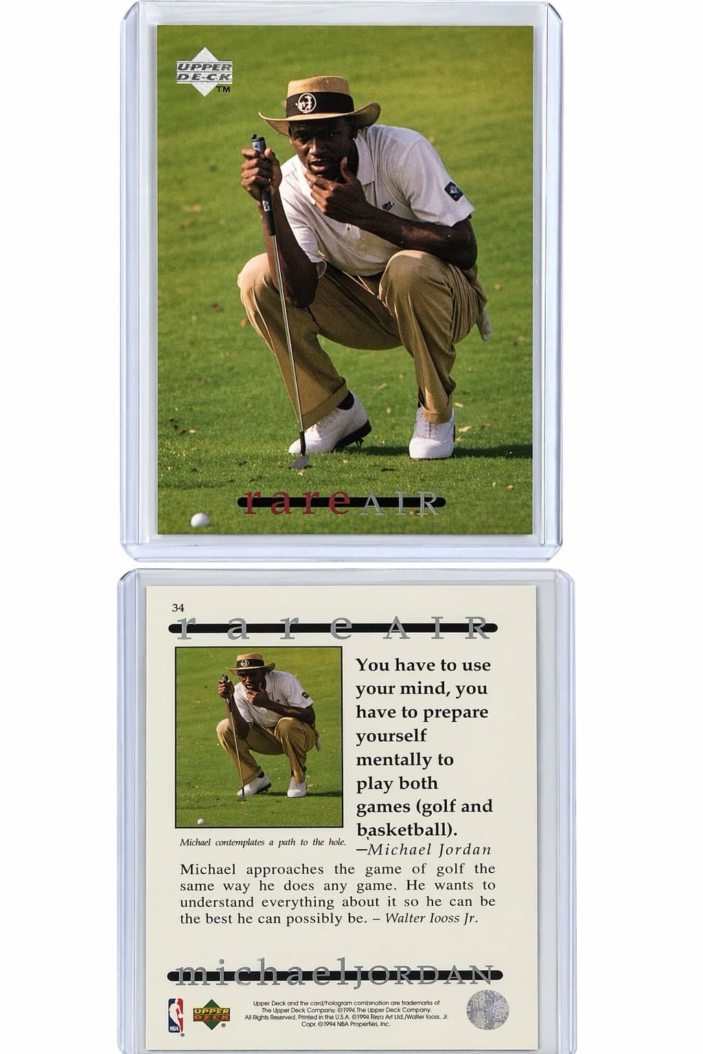1994 Upper Deck “Rare Air” #34 – Michael Jordan Golf Card