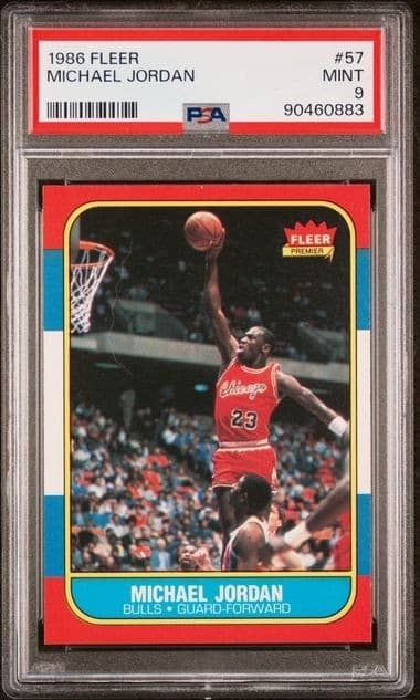 Michael Jordan - 1986 Fleer #57 - PSA 9 - Rookie Card
