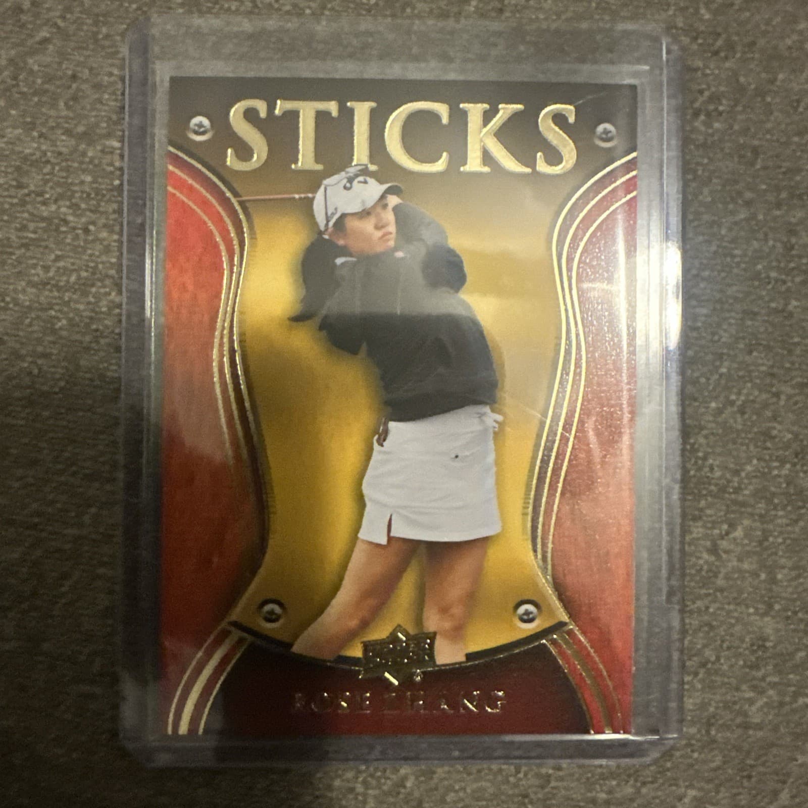 2026 Upper Deck Golf Rose Zhang Sticks #12 Insert Case Hit 1:288 Packs