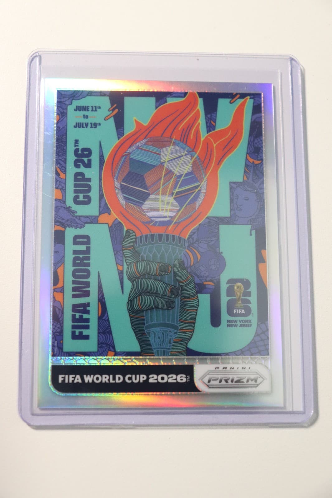 2026 Panini Prizm FIFA World Cup Silver World Cup Posters SSP New York