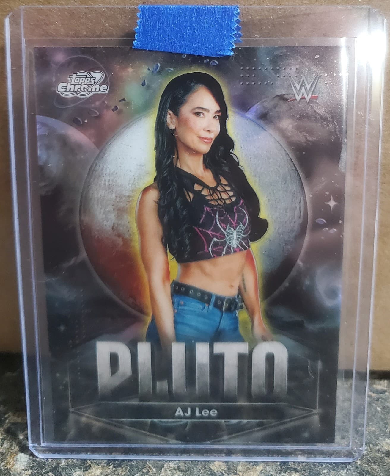 2026 Topps WWE Cosmic Aj Lee PLUTO planetary pursuit card SSP