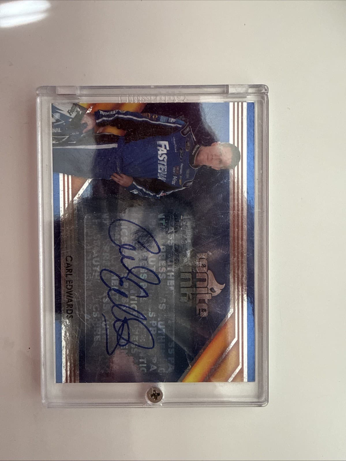 2013 Press Pass Ignite Carl Edwards Signed Card 12/25 NASCAR Racing