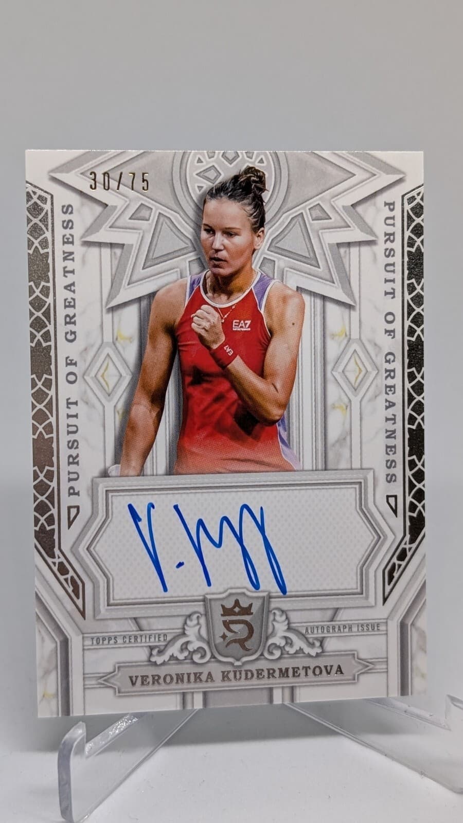 2024 Topps Royalty Tennis Veronika Kudermetova /75 On Card Auto