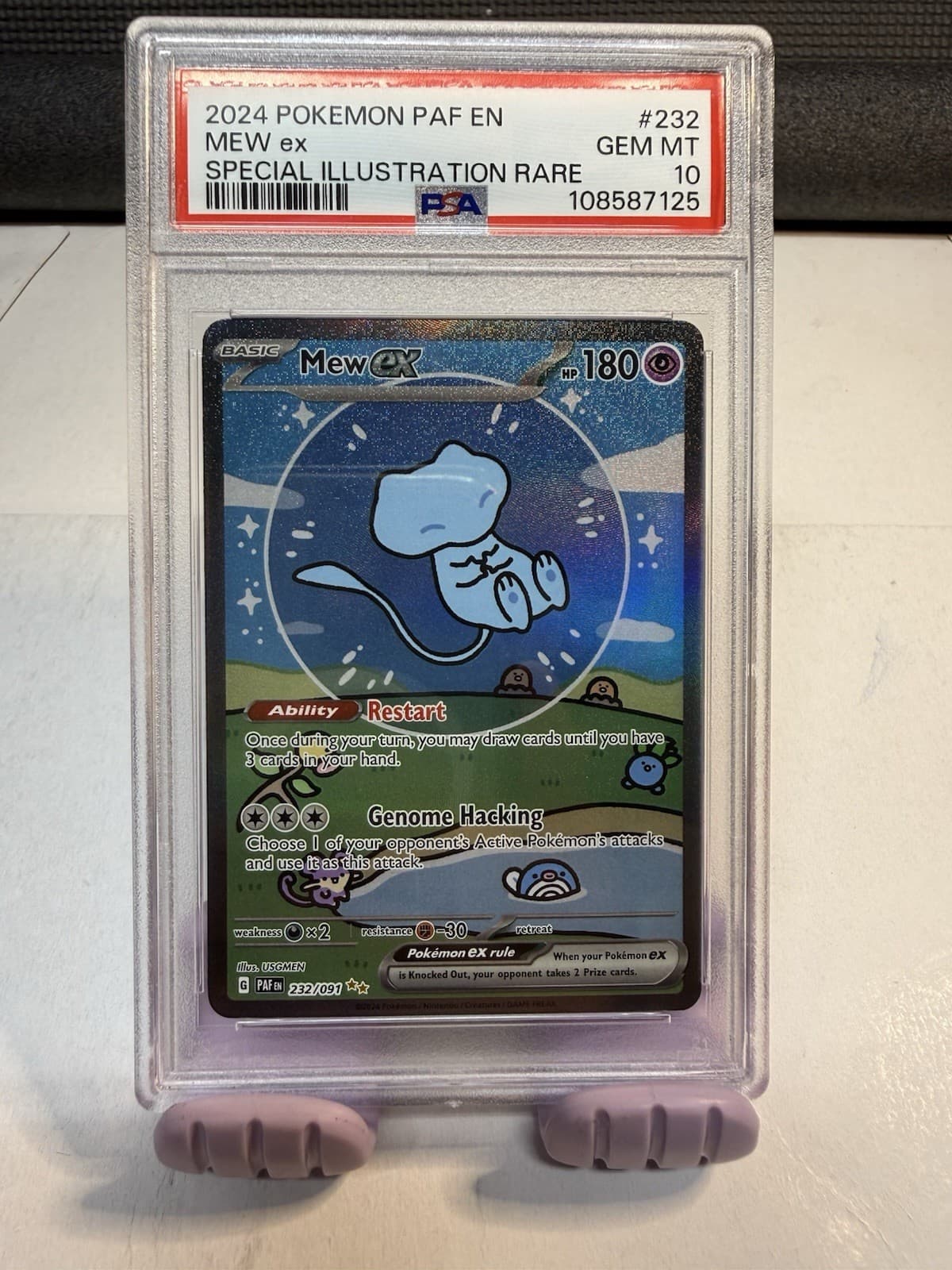 2024 Pokemon Paf En Special Illustration Rare #232 Mew Ex PSA 10 GEM MINT