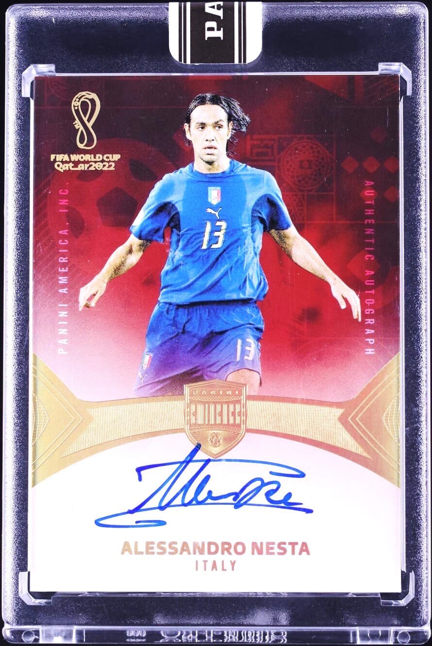 ALESSANDRO NESTA 2022 Panini Eminence #42 FIFA World Cup '25 Black Box AUTO  1/1