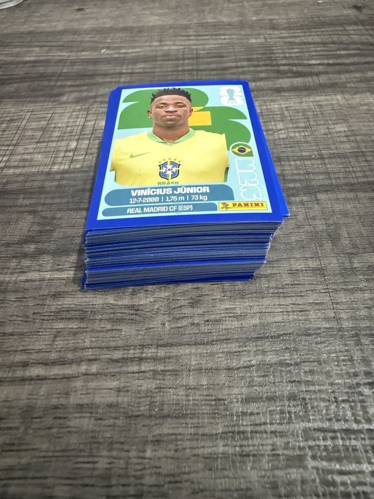 Lot of 139 Blue Parallel Stickers Panini 2026 World Cup