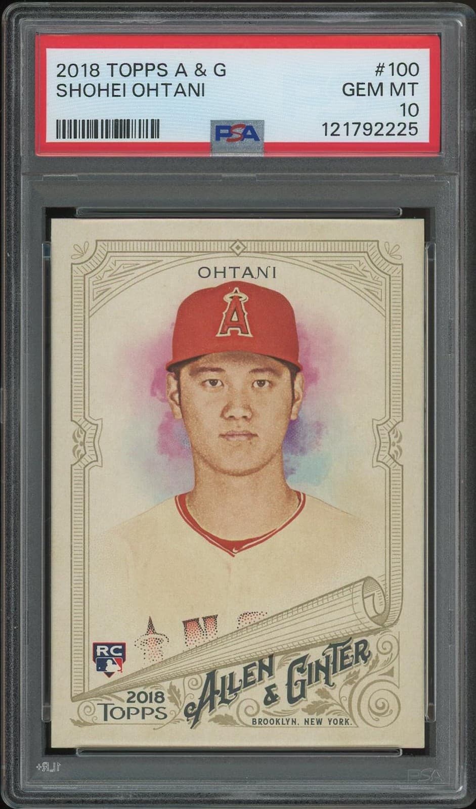 2018 Topps Allen & Ginter Baseball #100 Shohei Ohtani Rookie PSA 10 (GEM MT)
